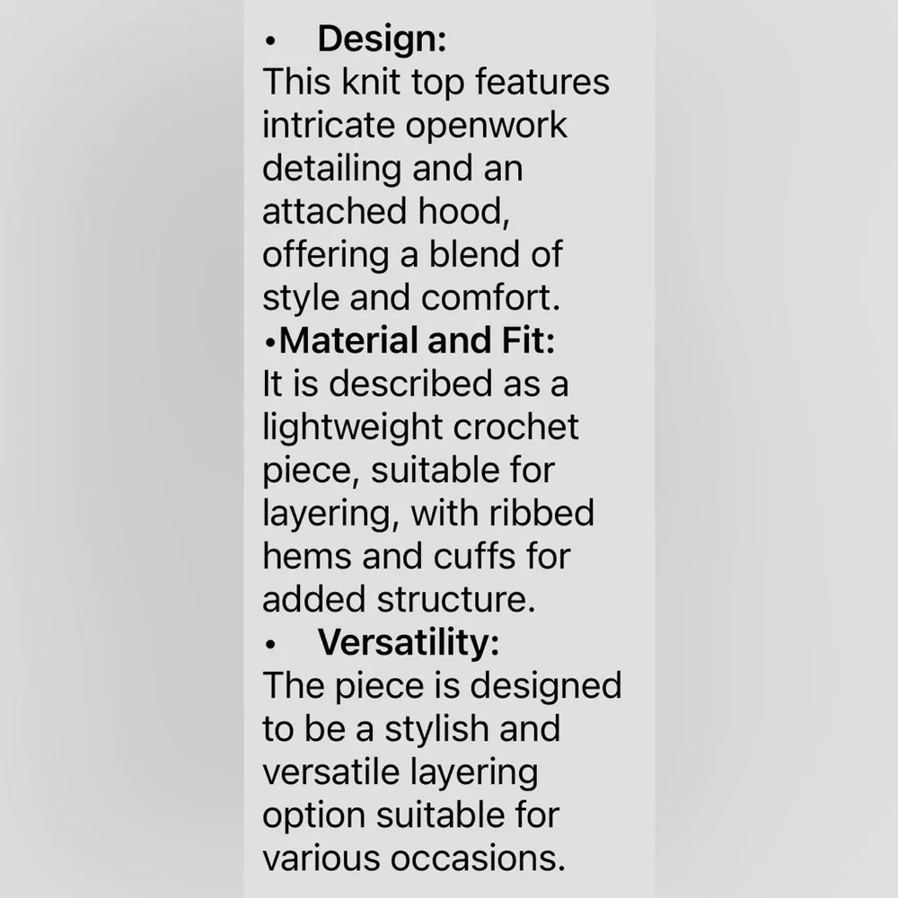 Hoodie Blue/GoldStars
Bohemian 
Long Sleeve 
Lite Knit
Pit-Pit 28”
24”Long
NWOT - Picture 8 of 9